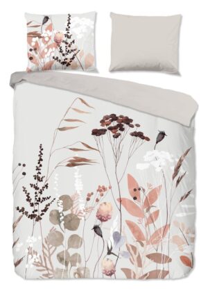 Good Morning dekbedovertrek Moya - Grijs - 200 x 220 cm - 100% katoen