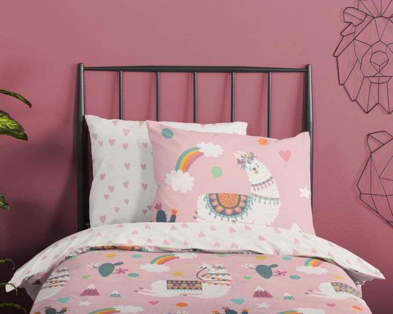 Beddengoed Paca 140 x 220 cm van Pure, Roze