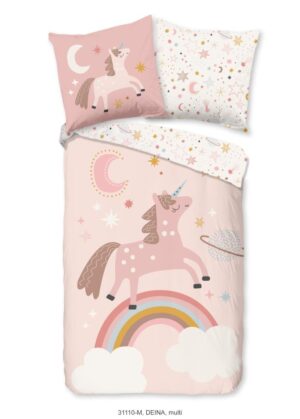 Pure dekbedovertrek Deina - Roze - 135 x 200 cm - 100% Polyester
