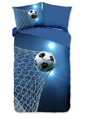 Pure dekbedovertrek Fans - Blauw - 140 x 220 cm - 100% Polyester