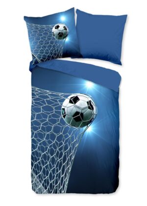 Pure dekbedovertrek Fans - Blauw - 135 x 200 cm - 100% Polyester
