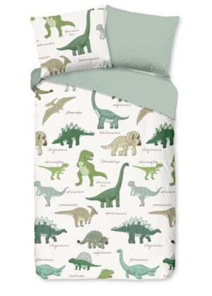 Good Morning dekbedovertrek Beata - Groen - 140 x 200/220 cm - 100% katoen