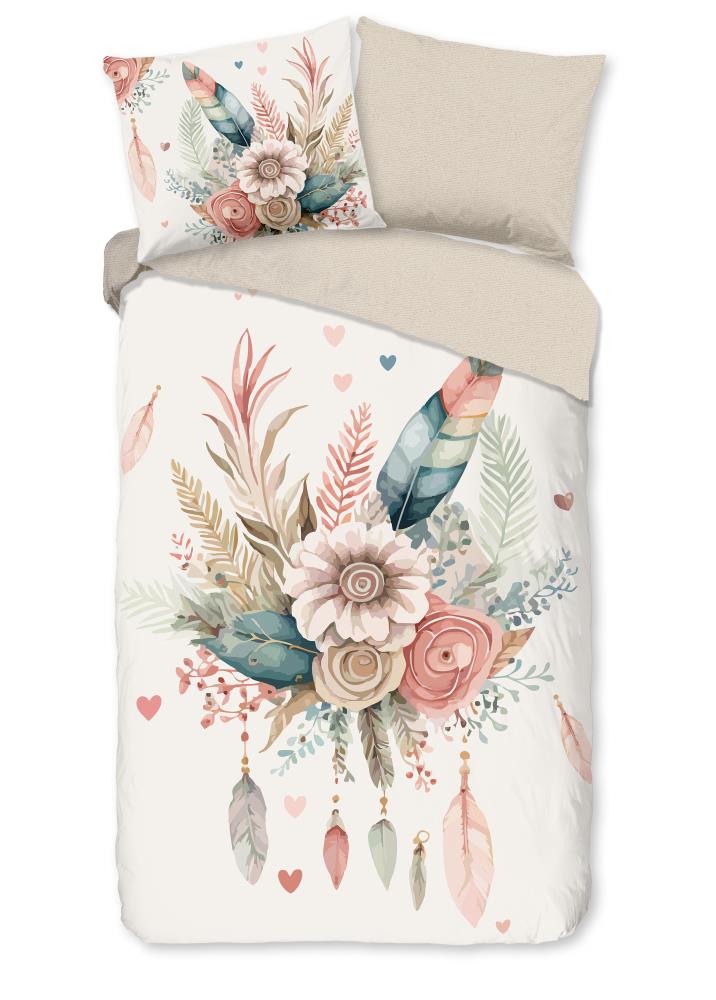 Videl overtrek van Good Morning, 155 x 220 cm, kussensloop 80 x 80 cm