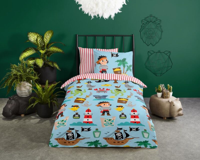 100% katoen dekbedset Caribbean van Good Morning in 135 x 200 cm