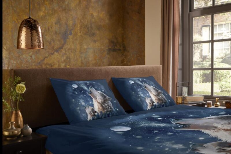 Beddengoed Moon 140 x 220 cm van Pure, Blauw