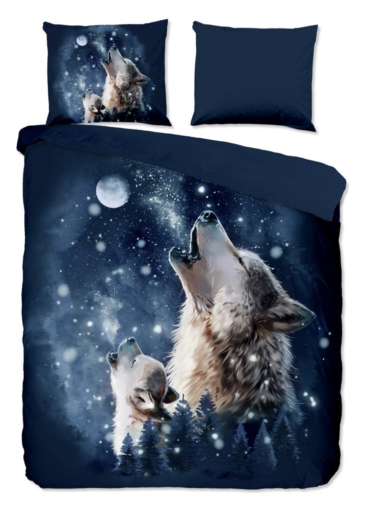 Pure dekbedovertrek Moon - Blauw - 200 x 220 cm - 100% Polyester