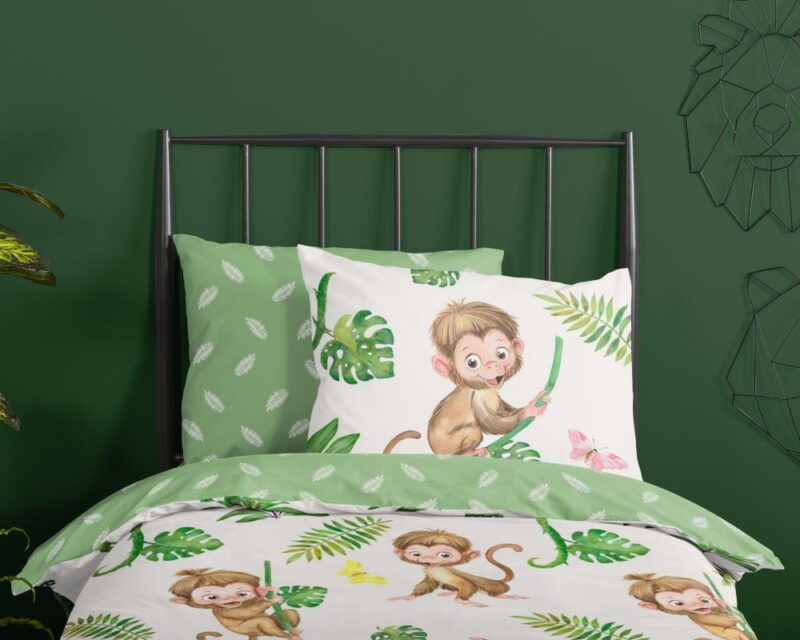 Beddengoed Play 140 x 200 cm van Good Morning, Groen