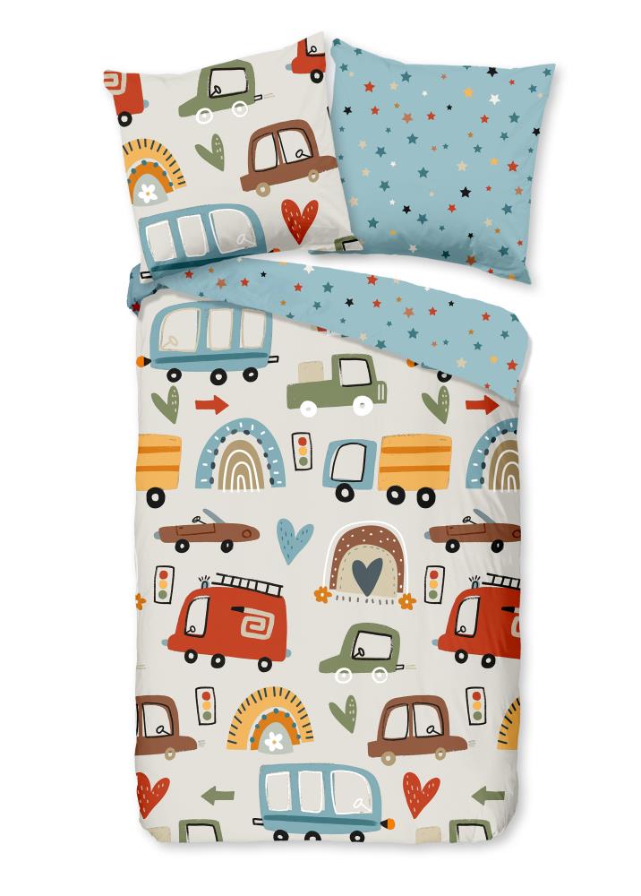 Good Morning dekbedovertrek Move - Multicolor - 135 x 200 cm - 100% katoen