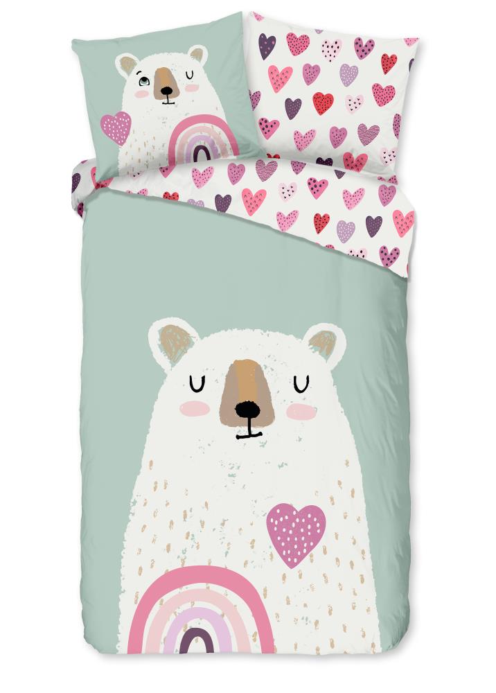 Ted overtrek van Good Morning, 135 x 200 cm, kussensloop 80 x 80 cm