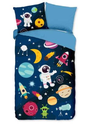 Pure dekbedovertrek Planets - Multicolor - 140 x 220 cm - 100% Polyester