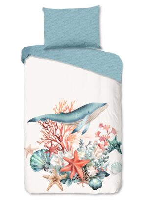 Good Morning dekbedovertrek Ocean - Off-Wit - 140 x 200 cm - 100% katoen