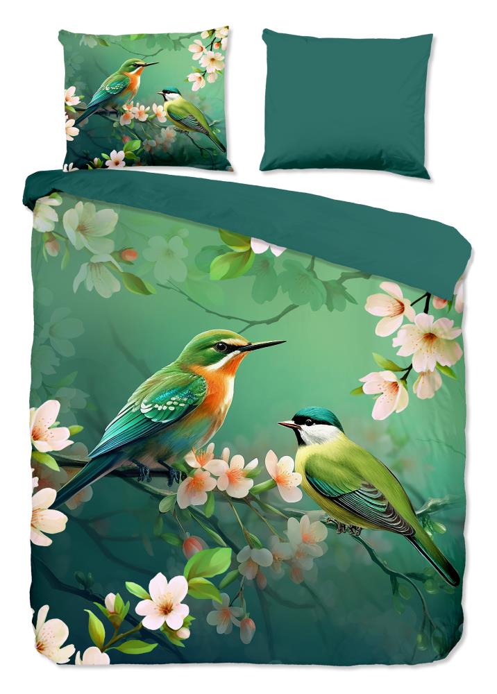 Pure dekbedovertrek Signi - Groen - 200 x 220 cm - 100% Polyester