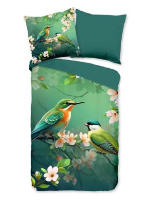 Pure dekbedovertrek Signi - Groen - 135 x 200 cm - 100% Polyester