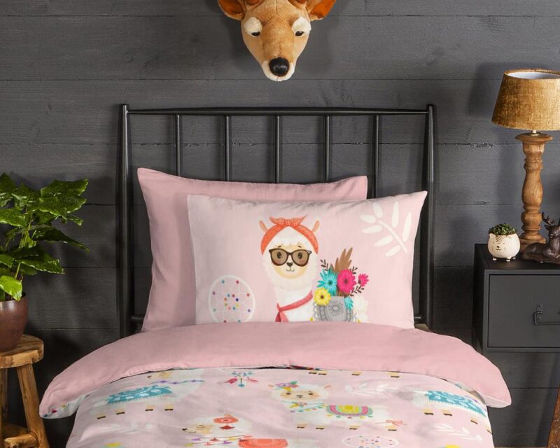 Beddengoed Ladida 140 x 200 cm van Good Morning, Roze