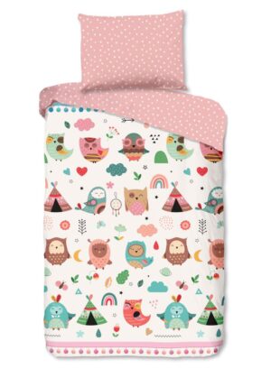 Good Morning dekbedovertrek Wise - Multicolor - 140 x 200 cm - 100% katoen