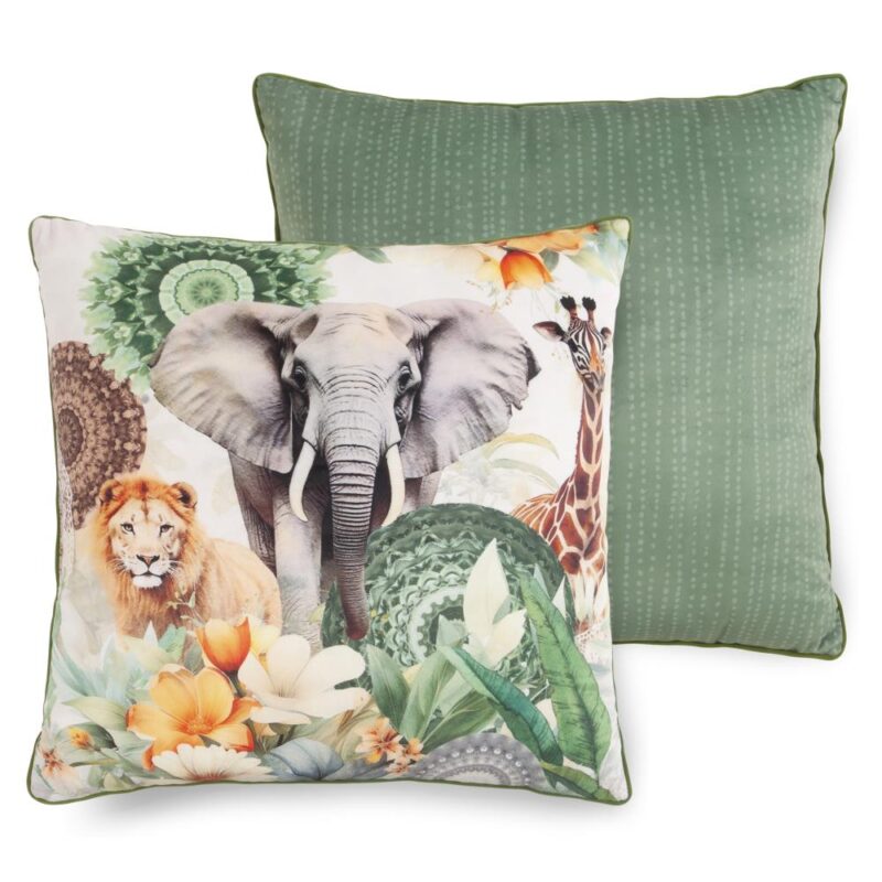 HIP sierkussen Sagadar - Groen - 48 x 48 cm - 100% Polyester