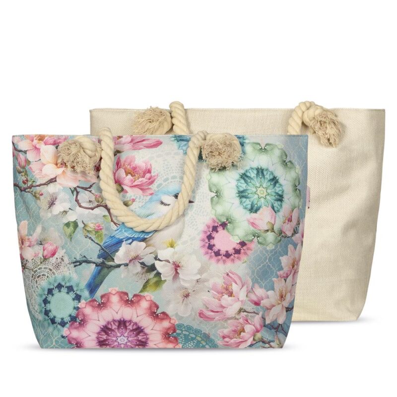 HIP Strandtas "Eldisa" - Groen - (43x60 cm) - 100% Polyester