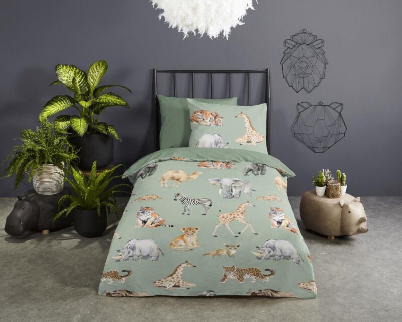 100% Polyester dekbedset Safari van Pure in 135 x 200 cm