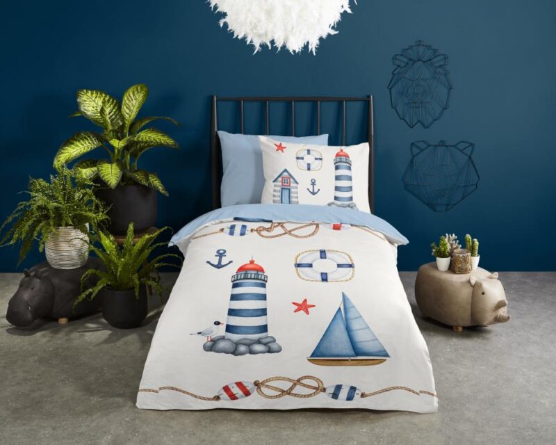 100% Polyester dekbedset Maritime van Pure in 140 x 220 cm