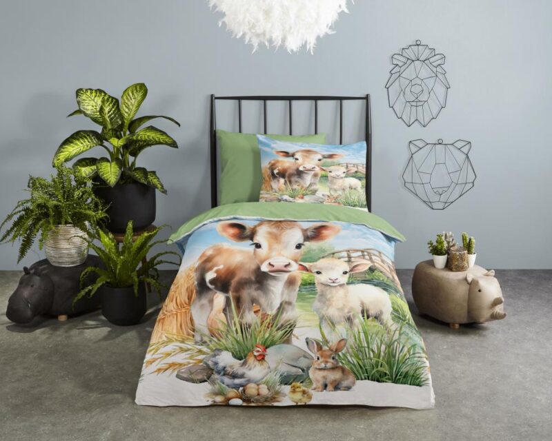100% Polyester dekbedset Farm van Pure in 135 x 200 cm