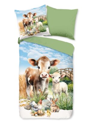 Pure dekbedovertrek Farm - Multicolor - 135 x 200 cm - 100% Polyester