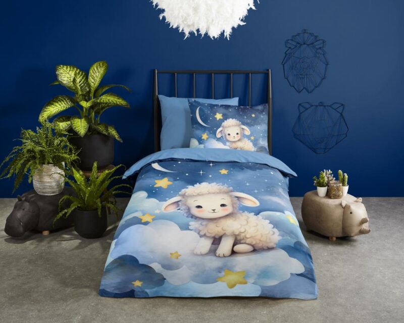100% Polyester dekbedset Sheepy van Pure in 140 x 220 cm