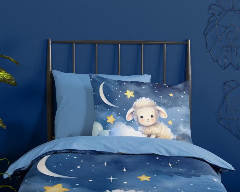 Beddengoed Sheepy 140 x 220 cm van Pure, Blauw