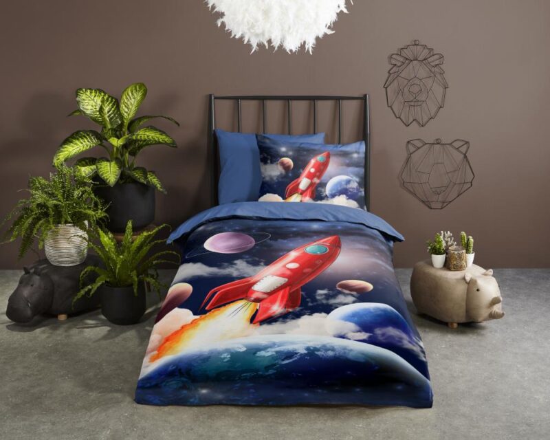 100% Polyester dekbedset Rocket van Pure in 140 x 220 cm