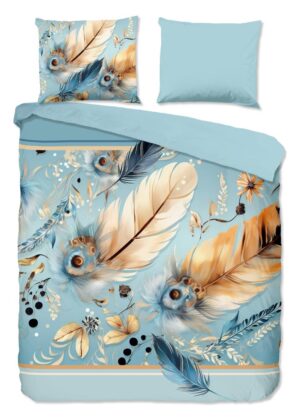Pure dekbedovertrek Wizz - Blauw - 200 x 220 cm - 100% Polyester