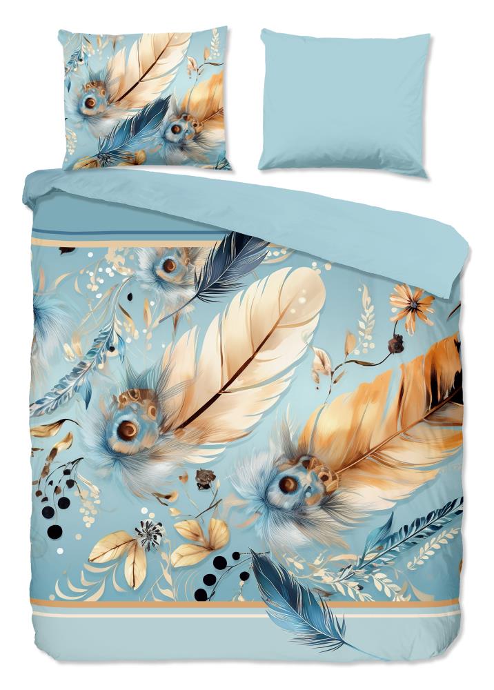 Pure dekbedovertrek Wizz - Blauw - 240 x 220 cm - 100% Polyester
