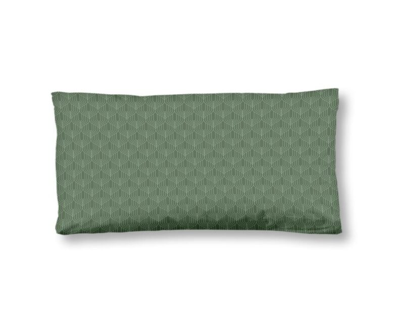 HIP kussensloop Palay - Groen - 40 x 80 cm - 100% katoen