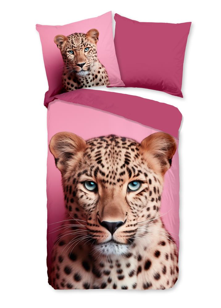 Pure dekbedovertrek Leona - Roze - 155 x 220 cm - 100% Polyester