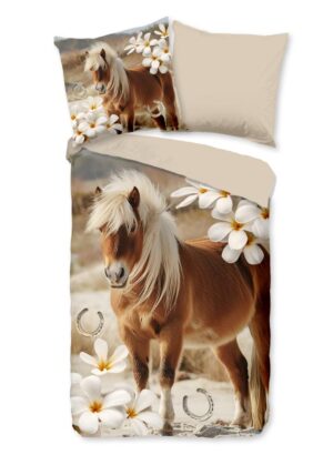 Pure dekbedovertrek Fabi - Bruin - 135 x 200 cm - 100% Polyester