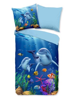 Pure dekbedovertrek Mare - Blauw - 135 x 200 cm - 100% Polyester