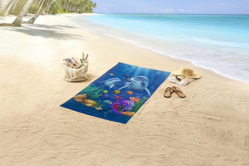 100% Polyester strandhanddoek Mare van Good Morning in 75 x 150 cm