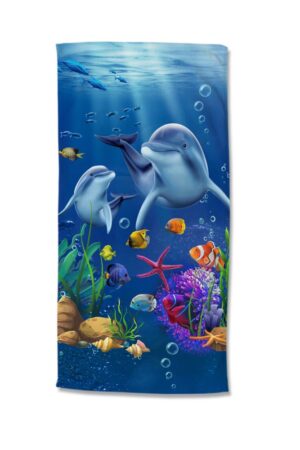 Good Morning strandlaken Mare - Blauw - 75 x 150 cm - 100% Polyester