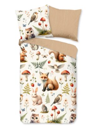 Good Morning dekbedovertrek Moss - Multicolor - 135 x 200 cm - 100% katoen