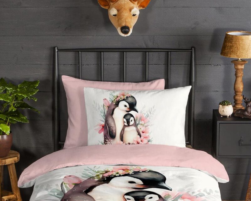 Beddengoed Penny 140 x 220 cm van Good Morning, Roze