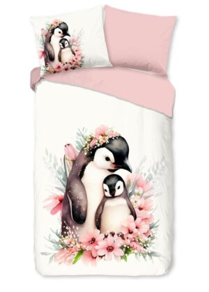 Good Morning dekbedovertrek Penny - Roze - 140 x 220 cm - 100% katoen