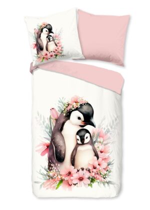 Good Morning dekbedovertrek Penny - Roze - 135 x 200 cm - 100% katoen