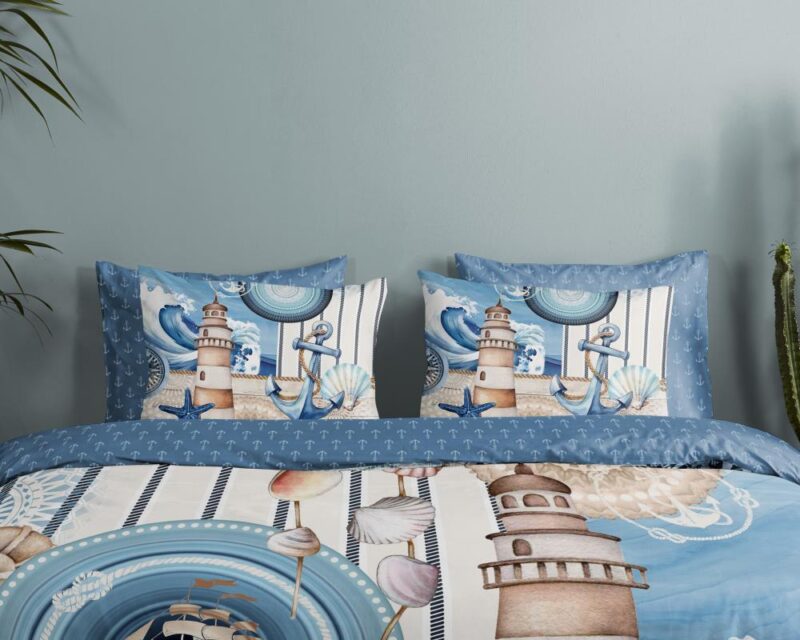 Beddengoed Aldiana 140 x 220 cm van HIP, Blauw