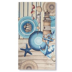 HIP strandlaken Aldiana - Blauw - 100 x 180 cm - 100% katoen
