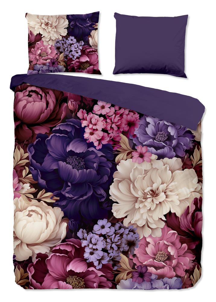 Pure dekbedovertrek Triade - Paars - 240 x 220 cm - 100% Polyester