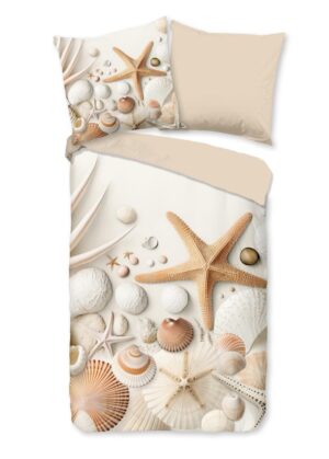 Good Morning dekbedovertrek Cote - Bruin - 155 x 220 cm - 100% katoen