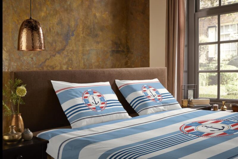 Beddengoed Selin 140 x 220 cm van Pure, Blauw