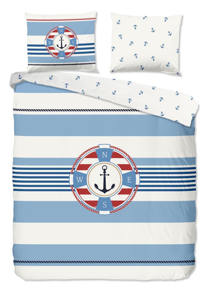 Pure dekbedovertrek Selin - Blauw - 200 x 220 cm - 100% Polyester