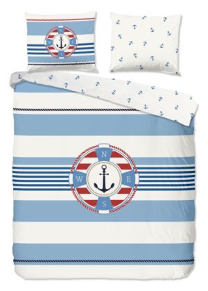 Pure dekbedovertrek Selin - Blauw - 240 x 220 cm - 100% Polyester