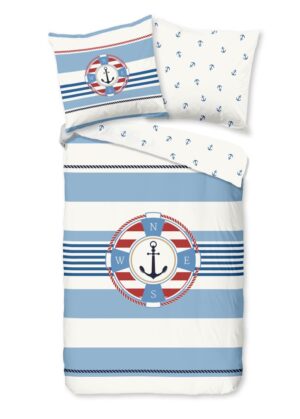 Pure dekbedovertrek Selin - Blauw - 200 x 200 cm - 100% Polyester