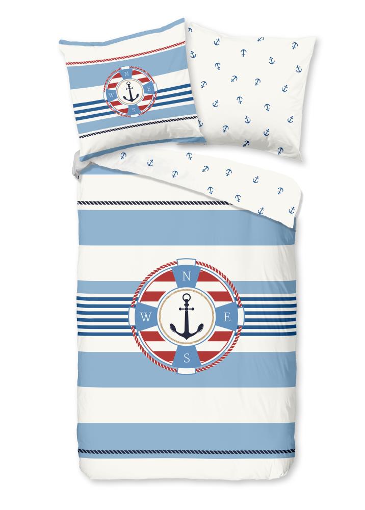 Pure dekbedovertrek Selin - Blauw - 200 x 200 cm - 100% Polyester