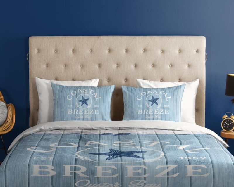 Beddengoed Breeze 200 x 200 cm van Good Morning, Blauw